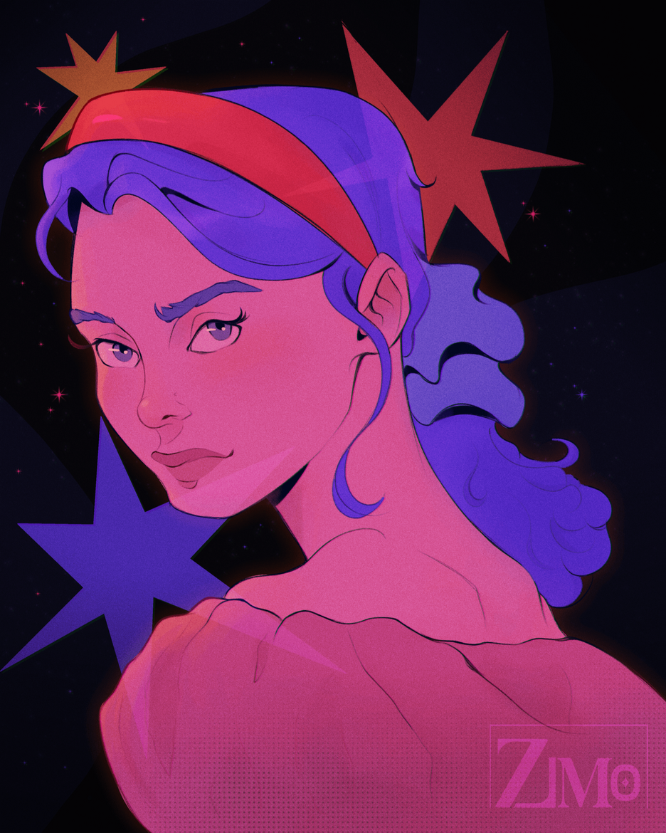 Magical Girl Portrait Art