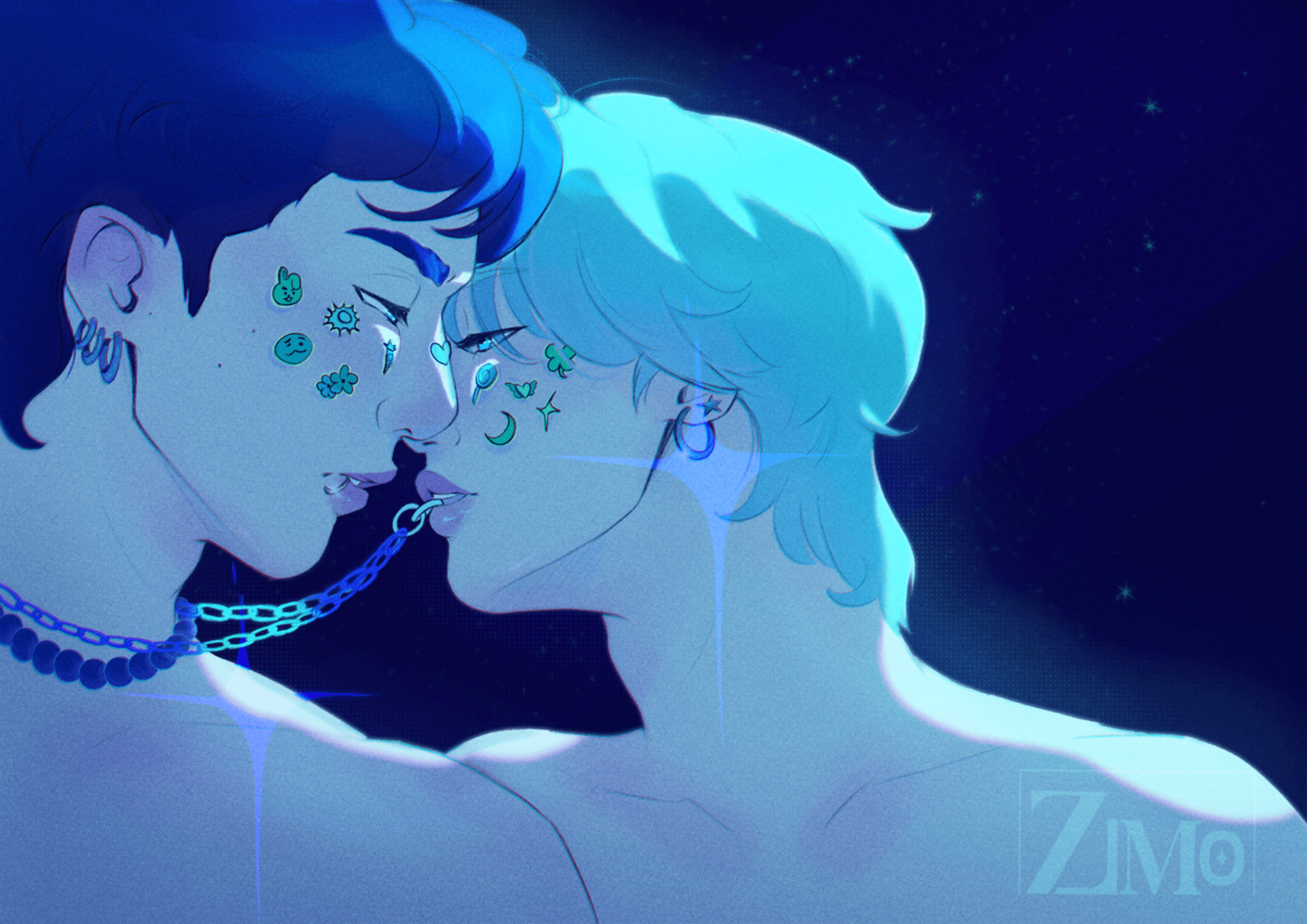 Jikook - BTS Jungkook and Jimin - Gay Couple Soft Art